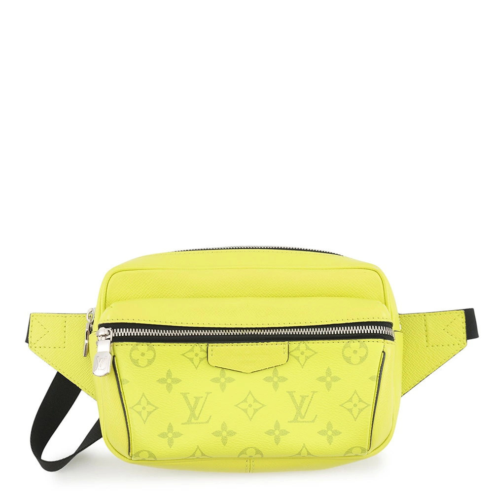 Louis Vuitton Taiga Lama Bum Bag Body Waist Pouch Clutch Shoulder